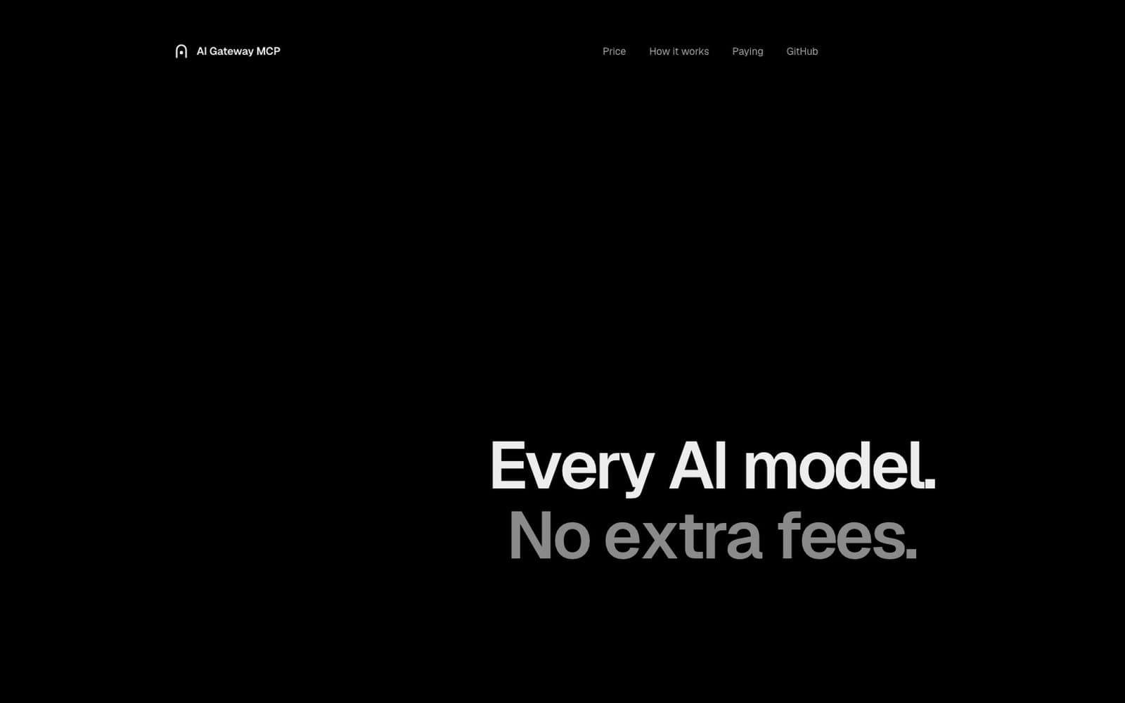 AI Gateway MCP website